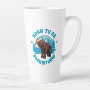 Tasse Latte Joyeux Anniversaire Enfants Mammouth Préhistorique
