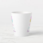 Tasse Latte Joyeux Anniversaire Font Lumineuse avec Balloons U (Devant)