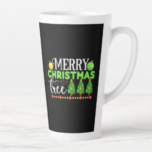 Tasse Latte Joyeux arbre de Noël-34564