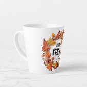 Tasse Latte Joyeux automne Y'all (Angle gauche)