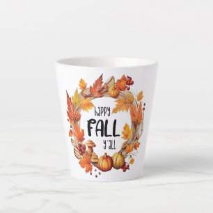 Tasse Latte Joyeux automne Y'all