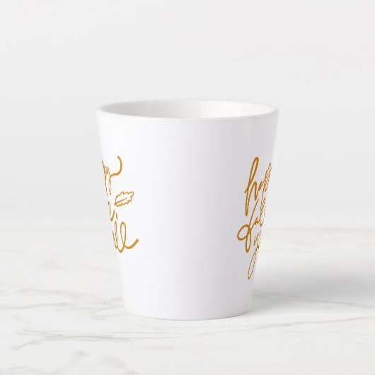 Tasse Latte Joyeux automne Y'all (Devant)