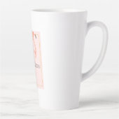 Tasse Latte Joyeux Flamant rose rose (Droite)