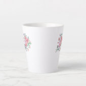 Tasse Latte Joyeux fleuron (Devant)