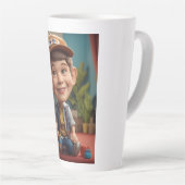 Tasse Latte Joyeux garçon (Angle droit)