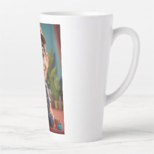 Tasse Latte Joyeux garçon