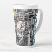 Tasse Latte Joyeux Go Round Carousel Photography (Angle droit)