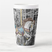 Tasse Latte Joyeux Go Round Carousel Photography (Devant)