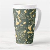 Tasse Latte Joyeux Halloween (Angle droit)