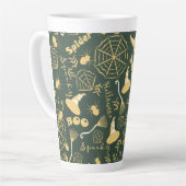Tasse Latte Joyeux Halloween (Angle gauche)