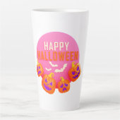 Tasse Latte Joyeux halloween (Devant)