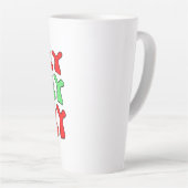 Tasse Latte Joyeux Joyeux Joyeux (Angle droit)