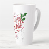 Tasse Latte Joyeux latte de Noël (Angle droit)
