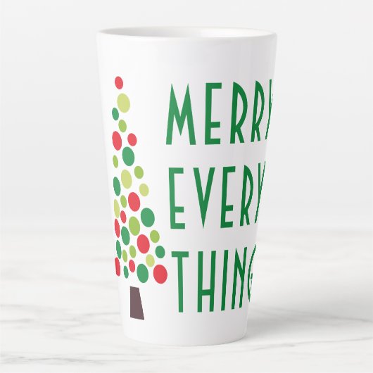 Tasse Latte Joyeux moderne Tout Jardin (Devant)