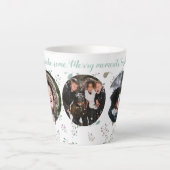 Tasse Latte Joyeux Moments Vacances Trois Photo (Devant)