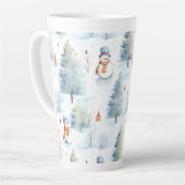 Tasse Latte Joyeux Motif des Snowmen (Angle gauche)