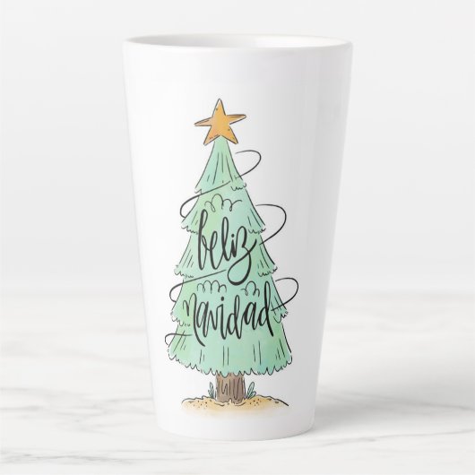Tasse Latte Joyeux Noël (Devant)