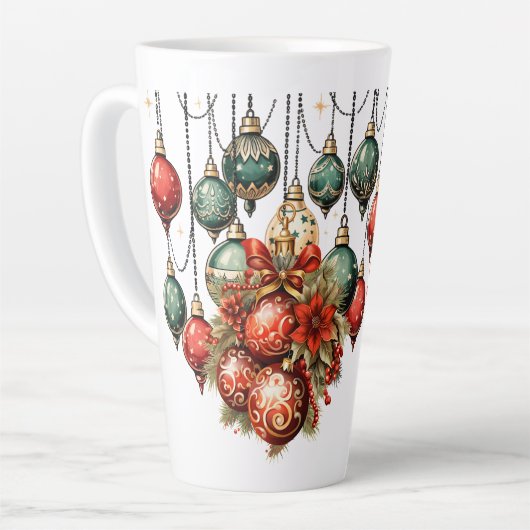 Tasse Latte Joyeux Noël (Angle gauche)