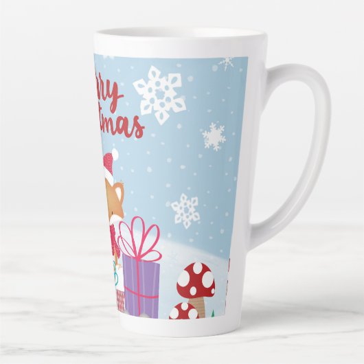 Tasse Latte Joyeux Noël (Droite)