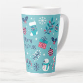 Tasse Latte Joyeux Noël (Angle droit)