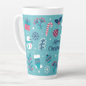 Tasse Latte Joyeux Noël (Angle gauche)