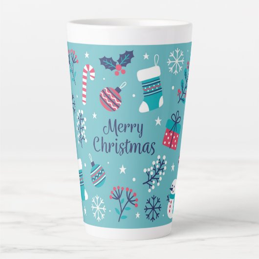 Tasse Latte Joyeux Noël (Devant)