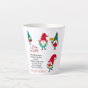 Tasse Latte Joyeux Noël à mon amour, Cadeau de Noël 