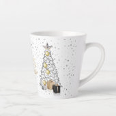 Tasse Latte Joyeux Noël argent et or (Droite)