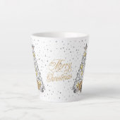 Tasse Latte Joyeux Noël argent et or (Devant)