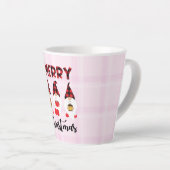 Tasse Latte Joyeux Noël - Buffalo nus plaid (Angle droit)