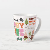 Tasse Latte Joyeux Noël cadeau de fête (Angle droit)