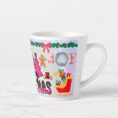 Tasse Latte Joyeux Noël cadeau de vacances (Droite)