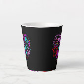 Tasse Latte Joyeux Noël - Designs de Noël (Devant)