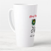 Tasse Latte Joyeux Noël Docteur Appréciation Conception de vac (Angle gauche)