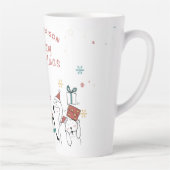 Tasse Latte Joyeux Noël drôle mignon Animaux personnalisés (Droite)