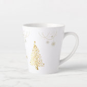 Tasse Latte Joyeux Noël en or (Droite)
