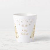 Tasse Latte Joyeux Noël en or (Devant)