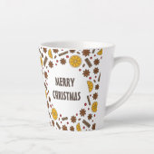 Tasse Latte Joyeux Noël épices hiver nourriture (Droite)