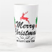 Tasse Latte Joyeux Noël et bonne année (Devant)