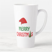 Tasse Latte Joyeux Noël Festif vacances Conception cadeau (Droite)