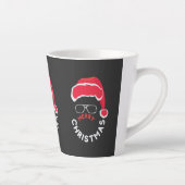 Tasse Latte Joyeux Noël, Joyeux et lumineux (Droite)