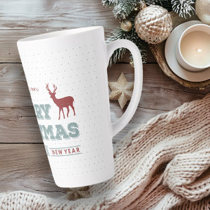 Tasse Latte Joyeux Noël Joyeux Nouvel An Deer ID612