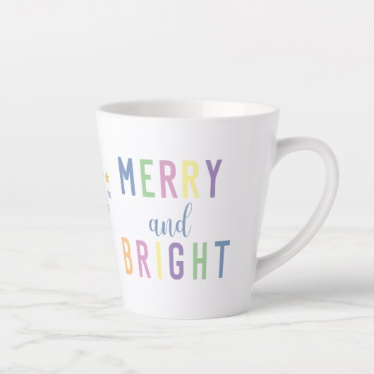 Tasse Latte Joyeux Noël lumineux (Droite)