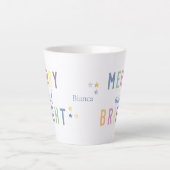 Tasse Latte Joyeux Noël lumineux (Devant)