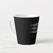 Tasse Latte Joyeux Noël | Naughty Nice Programmer (Angle gauche)