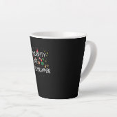 Tasse Latte Joyeux Noël | Naughty Nice Programmer (Angle droit)