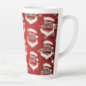 Tasse Latte Joyeux Noël Santa Hat (Droite)
