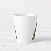 Tasse Latte Joyeux sapin de Noël avec Star Presents (Devant)