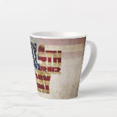 Tasse Latte Juillet 4 Jour de l'Indépendance Conception du dra (Angle droit)