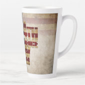 Tasse Latte Juillet 4 Jour de l'Indépendance Conception du dra (Droite)